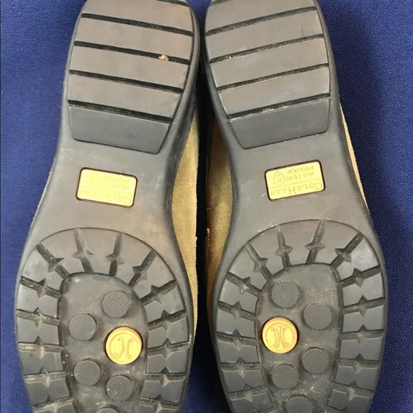 COLE HAAN HORSE-BIT SUADE SHEARLING GREEN MULE - Picture 7 of 8